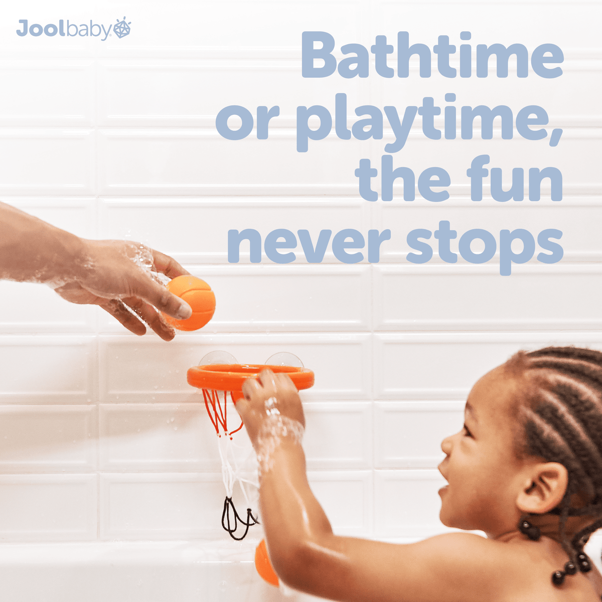 Basketball Bath Toy for Kids with Suction Cup Hoop and 2 Balls - Image 6