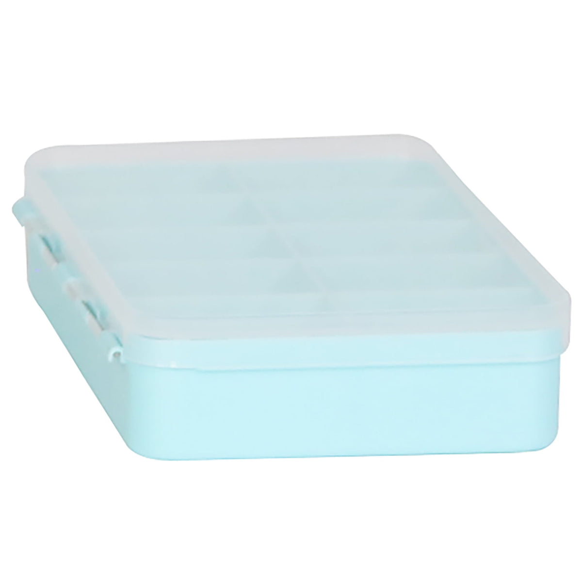 (2 pack) 10 Compartment Plastic Bead Storage Box, Teal (Single) - Image 6