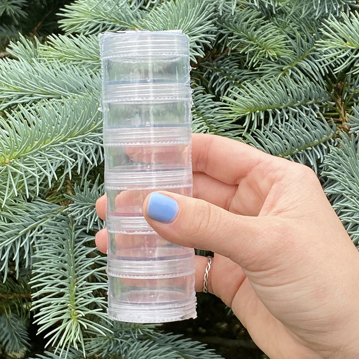 Stackable Clear Plastic Containers 6-Pack – Craft & Bead Storage Jars - Image 6
