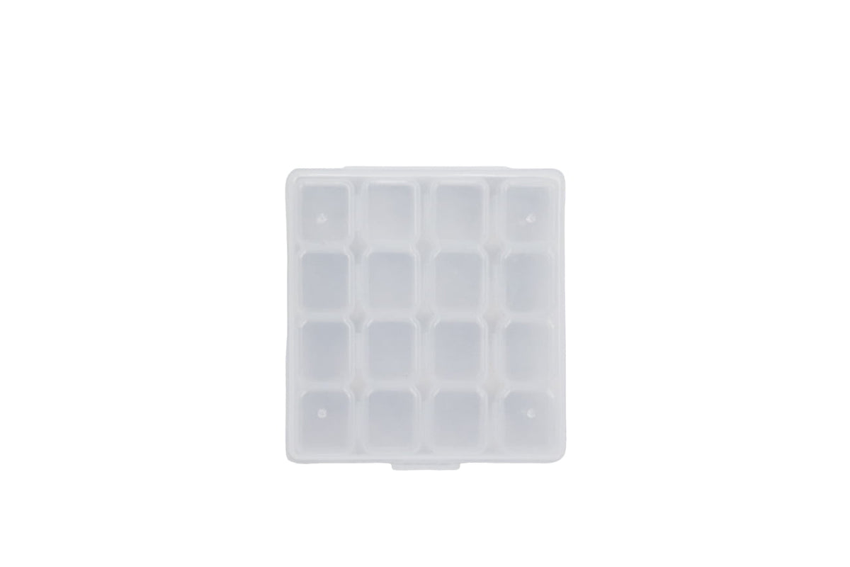 (2 pack) Plastic Craft Organizer with 16 Stackable Clear Jars for Bead and Craft Storage, Beading Projects - Image 6