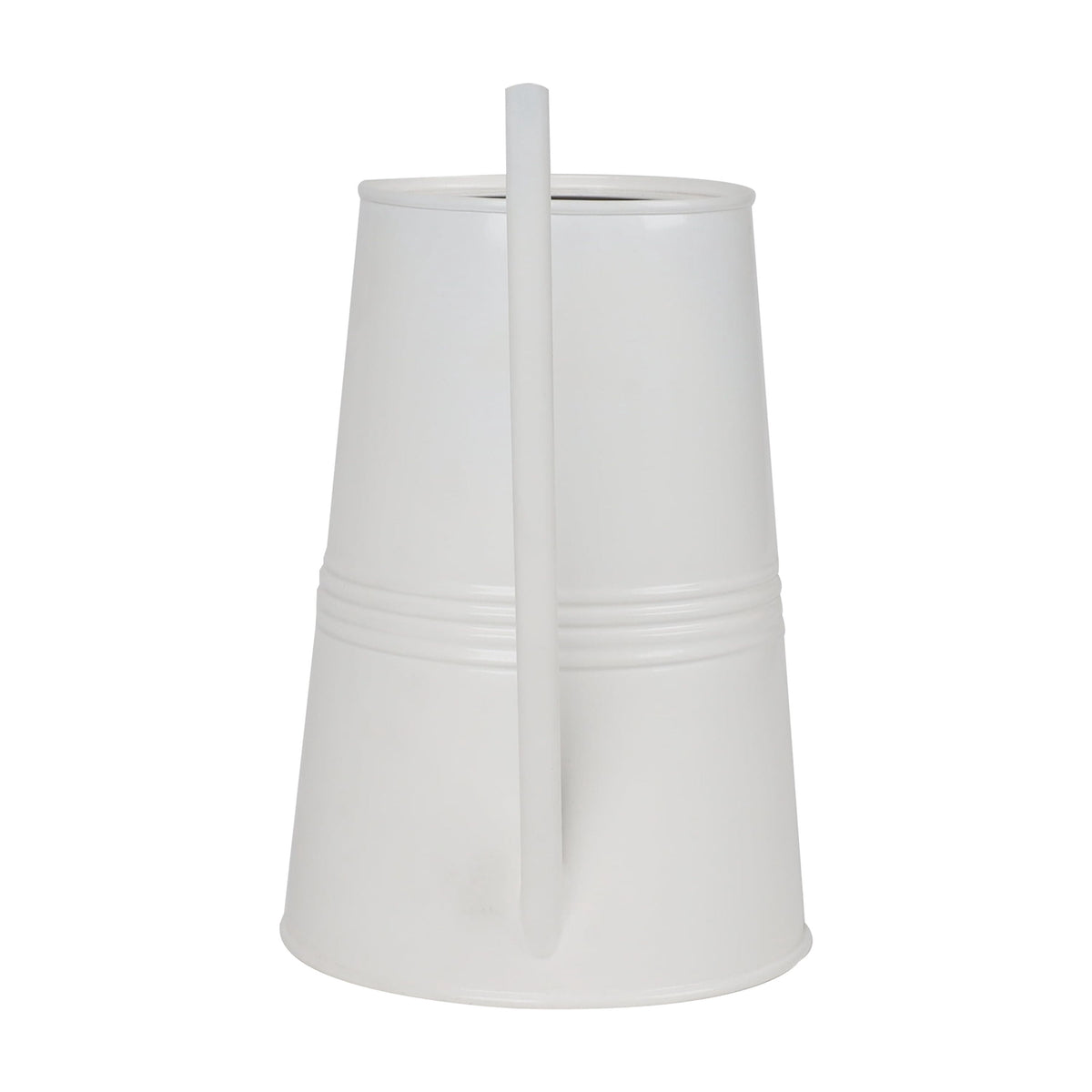 1-Gallon Metal Watering Can, White - Image 3