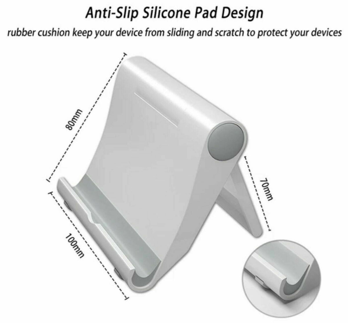 2 Pack Universal Cell Phone Stand Holder Foldable Desk Table Mount Adjustable - Image 5