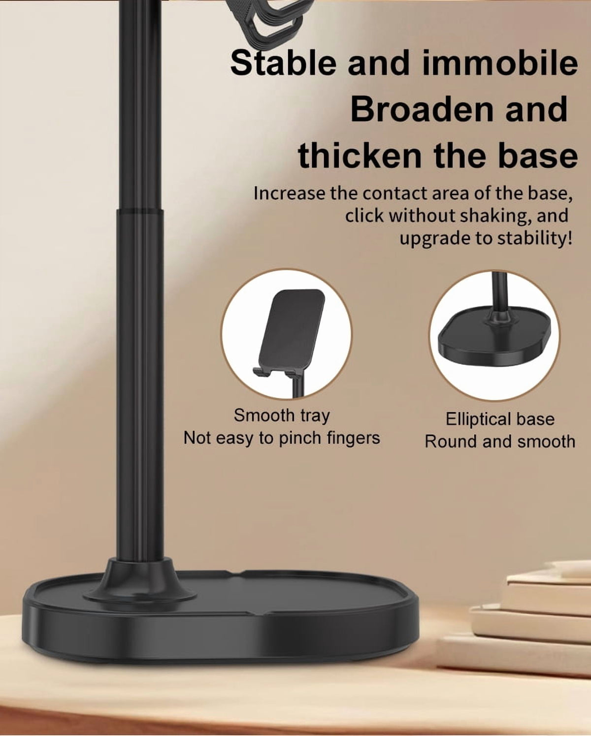 Adjustable Cell Phone Stand for Desk, Phone Stand for Recording, iPhone Holder for Filming, Small iPhone Tripod, Sopo... - Image 5