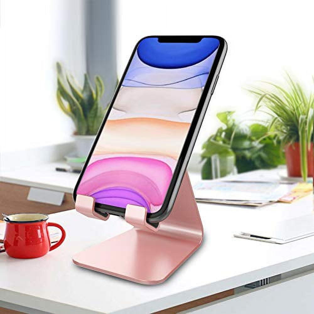 Desk, Cell Stand, Aluminum Desktop Stand Compatible with Switch, All Smart Phones, iPhone 16 15 14 13 12 Pro Max Mini... - Image 5