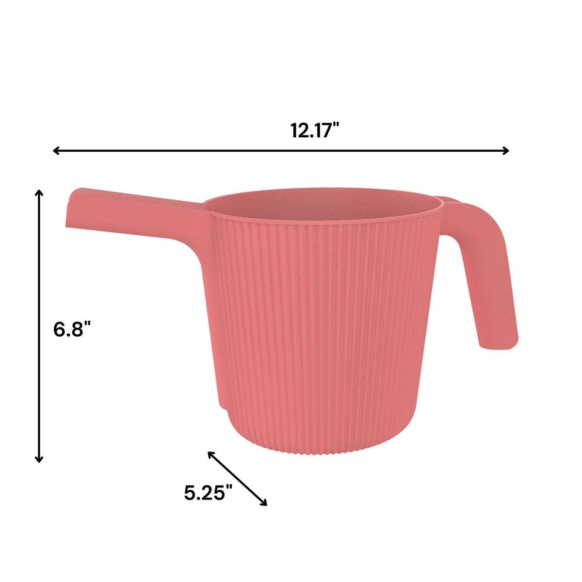 0.5 gal Resin Watering Can, Coral Peony - Image 5