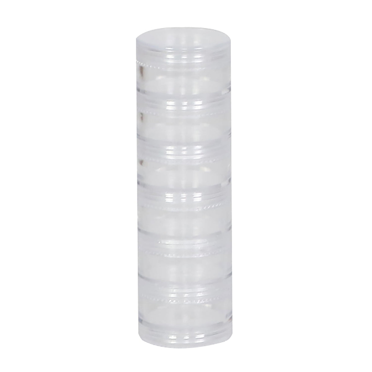 Stackable Clear Plastic Containers 6-Pack – Craft & Bead Storage Jars