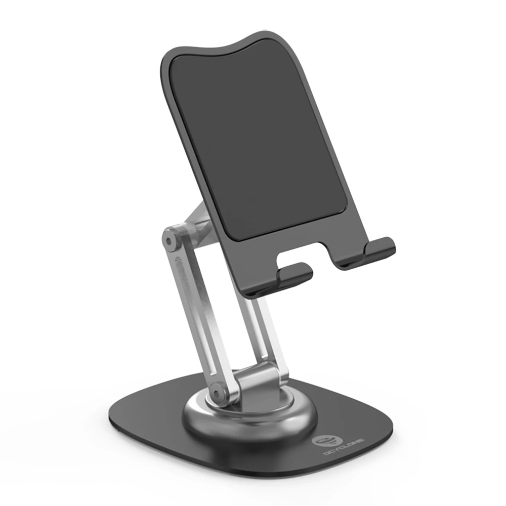 Stand for Desk, Aluminum Holder with 360 Rotating Metal Base, Foldable Desktop Holder Compatible 4-11" Mobile Devices... - Image 4