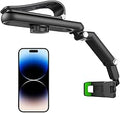 Rotatable and Retractable Car Phone Holder - 1080 Multifunction Sun Visor Universal 360 Rotating Cell Phone Holder Mobile Mount for Vehicle Rear View Mirror