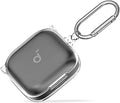 for Anker Soundcore P30i Case Cover, Clear TPU Protective Case Cover, Compatible with Anker Soundcore P30i Charging Case with Carabiner (Clear)