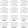 20Pack Round Clear Frosted Plastic Bead Storage Containers Box Case with Screw Top Lids,Cylinder Stackable Bead Containers for Make Up,Eye,Pills,Gems,Beads,Jewelry,Small Items,2.6x1 Inches