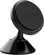 Rokform - Adjustable Magnetic Car Mount, 360 Degree Swivel with 3M VHB Tape, Cell Phone Holder, Aluminum Dashboard Phone Mount Stand for Truck Car & Van (Black)