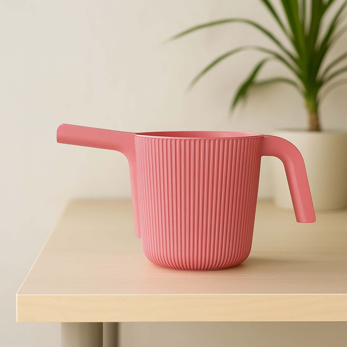 0.5 gal Resin Watering Can, Coral Peony - Image 2