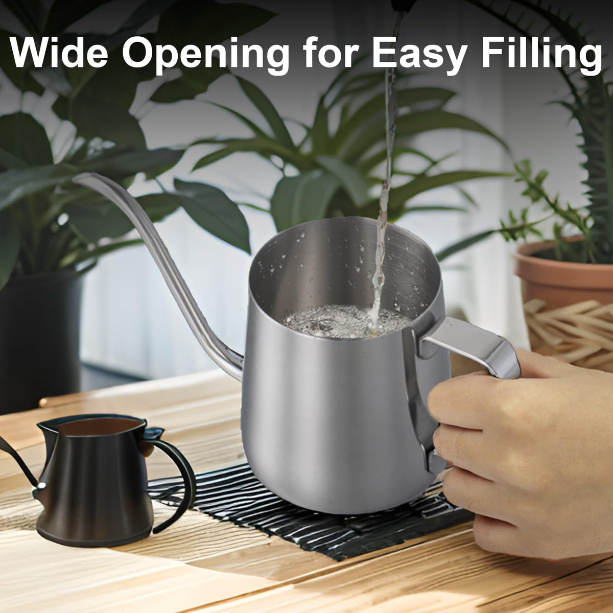 Small Watering Can for Indoor Plants, Mini Indoor Watering Can with Long Spout and Handle 12 oz / 350 ml Rust-Proof 3... - Image 4