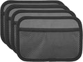 INNOLIFE 4-Piece Car Organizer Net Pocket, Side Pocket Holder, Phone Sunglasses Storage - 8"x5.75"