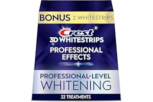 Crest 3D Whitestrips Professional Effects – Teeth Whitening Kit, 22 Treatments (20 + 2 Bonus), Each with 1 Upper/1Lower, 44 S