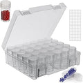 30 Slots Diamond Painting Storage Containers, Bead Organizer, Diamond Containers Diamond Painting Boxes Diamond Embroidery Box Storage Containers 30 Grids Storage Box for Beads Rhinestones (1 Pack)