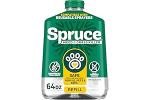 Spruce Weed Killer Refill - Versatile Weed & Grass Killer₃ for Flower Beds, Driveways & Mulch Beds - No Pour, No Mix, No Mess