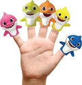 Nickelodeon Baby Shark 5 Pc Finger Puppet Set - Party Favors, Educational, Bath Toys, Story Time, Beach Toys, Playtime,5 Count (Pack of 1)