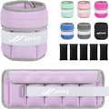 Adjustable Ankle Weights for Women & Men, One Pair of 1-3/4/5/6/8/10/20 LBS Wrist Arm Leg Weights with Removable Sandbags & Secure Fit for Walking Running Home Gym Fitness Weight Loss Physical Therapy Jogging Gymnastics Aerobics Pilates Yoga