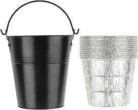 Drip Grease Bucket and 12-Pack Liners for Traeger 20/22/34 Series, Pit Boss etc Pellet Grill Smoker (Black 12)
