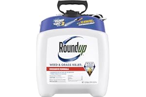 Roundup Weed and Grass Killer₄ with Pump 'N Go 2 Sprayer, Use in and Around Flower Beds, Trees & More, 1.33 gal.
