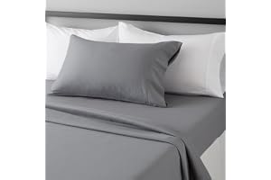 Basics Lightweight Breathable Brushed Microfiber 3-Piece Bed Sheet Set With 14-Inch Deep Pockets, Wrinkle Resistant, T