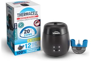 Thermacell E-ZoneGuard Patio Rechargeable Mosquito Repeller with 20-Foot Zone of Scientifically Proven Outdoor Protection; 5.