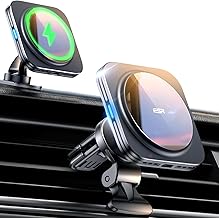 ESR for 15W MagSafe Car Mount Charger, MagSafe Car Charger, Air Vent/Dashboard Magnetic Wireless Phone Holder Mount for iPhone 17e/17/16/15/14/13/12, Galaxy S26/S25, Pixel 10, Fast Charging