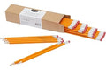 Basics Wood-Cased #2 HB School Pencils with Erasers for Writing and Drawing, Pre-sharpened, Soft Strong Lead, Orange