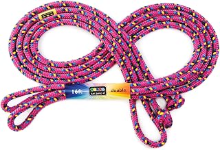 Just Jump It 16' Foot Single Jump Rope for Kids Women and Men - Active Outdoor Youth Fitness Excersing Equipment - Double Dutch Length Gym Accessories