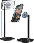 COOPER MagStand, Adjustable Magnetic iPhone Stand for Desk & Phone Holder for Video Recording, Compatible with MagSafe, Stand for iPhone 17 Pro Max, 16/15/14/13/12, Small Mag Safe Tripod (Black)