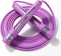 YUEDONG Jump Rope, Adjustable Tangle-Free Jump Rope with Dual Bearings, Easy-to-Learn Two-Section Rope Design, Anti-Slip Handles, Name Tag & Carry Bag for Boys, Girls and Beginners