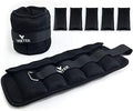 Adjustable Ankle Weights for Women Men Kids, Wrist Weight Set 1-5/11 lbs(1 Pair) with Removable Weight for Jogging, Walking, Gymnastic, Workout