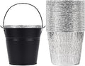 30-Pack Grease Liner and 1 Pack Black Bucket, Grill Drip Cups Compatible for Traeger Pro Series 575/780, 22/34 Series, Grill Accessories and Drip Tray Liner