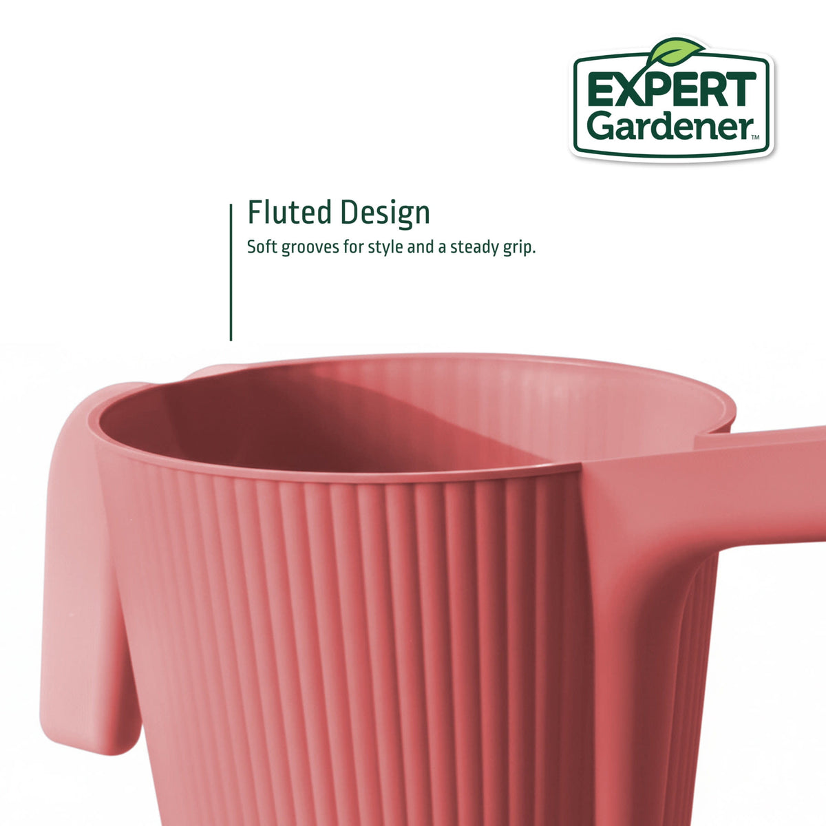 0.5 gal Resin Watering Can, Coral Peony - Image 4