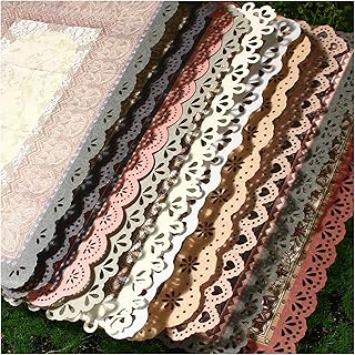 30 Sheets Lace Edged Vintage Scrapbook Paper, Assorted Set - 3 Pack Background Stationery Paper Ephemera for Junk Journaling Supplies, Scrapbooking, Collage, Letter Writing