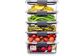 Rubbermaid Brilliance Tritan Plastic Food Storage Containers BPA Free Airtight Lids Ideal for Lunch Meal Prep & Leftovers Set