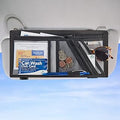 High Road Car Visor Organizer with Zippered Pockets, Sunglasses Sleeve and Clear Photo or Registration and Insurance Pocket - Heavy Duty Straps Fit Most Car, SUV and Truck Visors - Gray