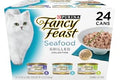Purina Fancy Feast Grilled Wet Cat Food Seafood Collection in Wet Cat Food Variety Pack - (Pack of 24) 3 oz. Cans