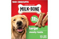 Milk-Bone Crunchy Large Dog Treats, 10 Lb. Box, Original Beef Flavor