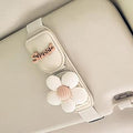 Car Sunglasses Holder Eyeglass Clip with Sun Visor Storage for Cards Magnetic Eyewear Clamp Car Decor