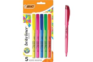 BIC Brite Liner Highlighters, Chisel Tip, School Supplies for Students and Teachers, Ideal for Notes, Textbooks, and Classroo