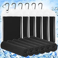 Hosuly 6 Pack Cooling Towels 40" x 12" Sport Towels, Cooling Rag for Neck and Face Ice Breathable Chilly Portable Neck Wraps for Yoga(Black)
