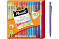 BIC Xtra Smooth Bright Edition Mechanical Pencils, 0.7 mm Medium Point, Bulk School Supplies for Students and Teachers, 40-Co