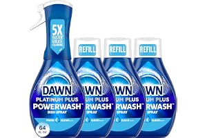 Dawn Powerwash Spray, Dish Soap, Dishwashing Liquid, Fresh, 1 Starter Kit + 3 Refills, 4x16 Fl Oz - 4