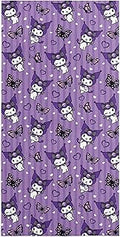 Northwest Kuromi Microfiber Beach Towel, 30" x 60", Cute Kuromi