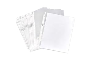 Basics Sheet Protectors for 3 Ring Binder, Heavyweight, Acid-Free, Clear Plastic Sleeves, Letter Size, 8.5 x 11 Inch