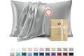 Bedsure Satin Pillowcase, Similar to Silk Pillow Cases Queen Size Set of 2, Cooling Pillow Case Covers with Envelope Closure