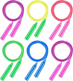 Aodaer Jump Rope Set, Colorful Outdoor Jump Ropes, 7.3 Feet Adjustable Skipping Rope for Outdoor Fun Activity Sport Party Favor