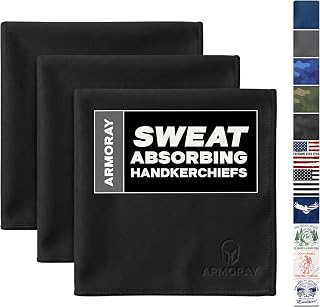 ARMORAY Sweat Absorbing Towel Handkerchief – Quick-Dry Microfiber Gym Towels for Face, Hands & Body – Workout Towel for Men, Sport Rag, Perfect for Tennis, Pickleball & Sauna Use by Women